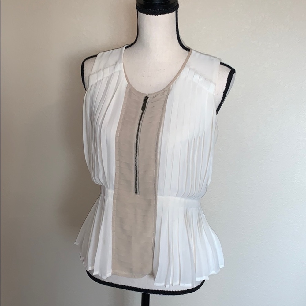 Vince Camuto pleated peplum top